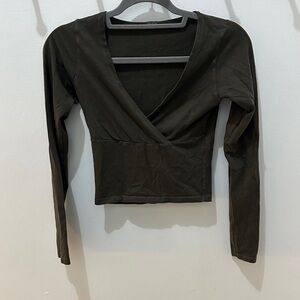 John Galt Long Sleeve Cropped T-Shirt